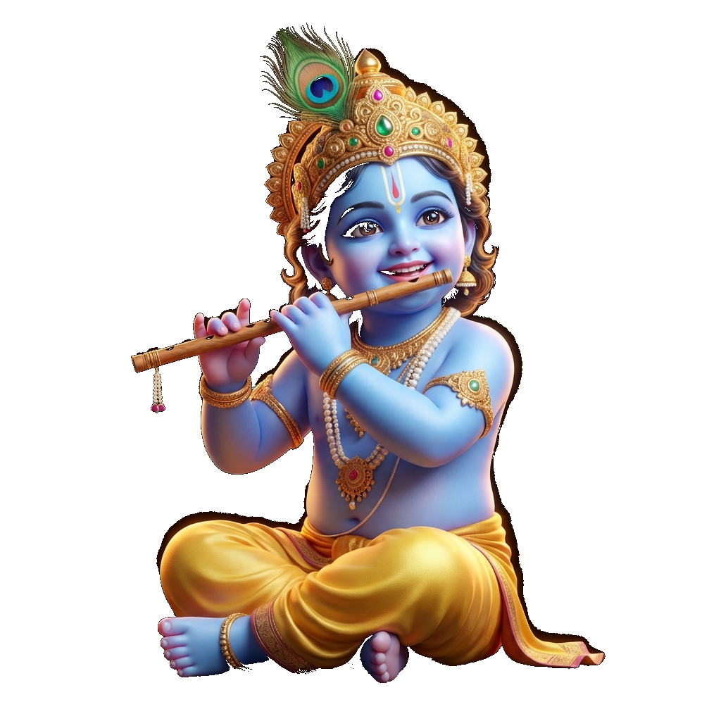 Little Krishna with Flute