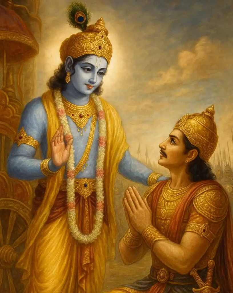 Krishna and Arjuna